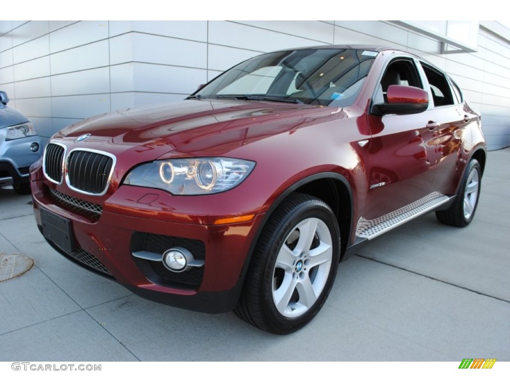 2009 X6 xDrive35i - Vermilion Red Metallic / Black Nevada Leather photo #1