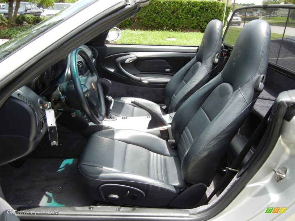 Black Interior 2004 Porsche 911 Carrera 4S Cabriolet Photo #69017509