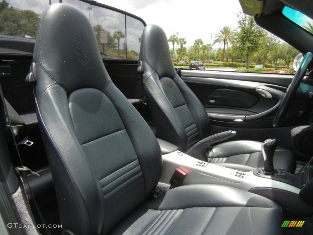 Black Interior 2004 Porsche 911 Carrera 4S Cabriolet Photo #69017542