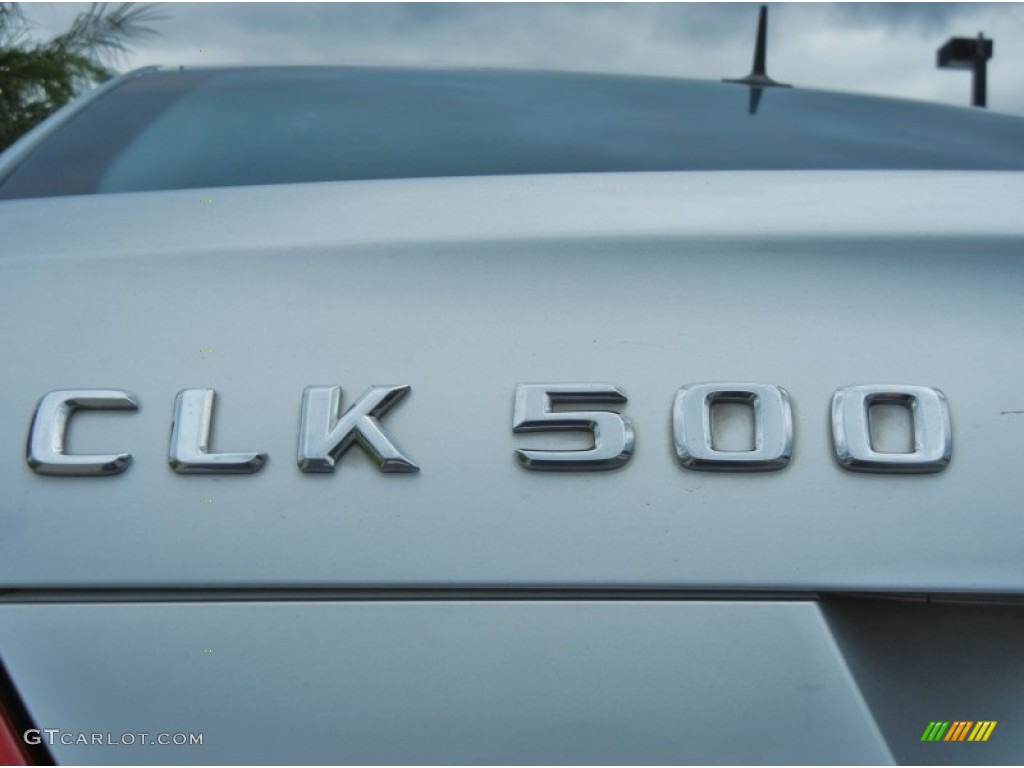 2004 CLK 500 Coupe - Brilliant Silver Metallic / Ash photo #9