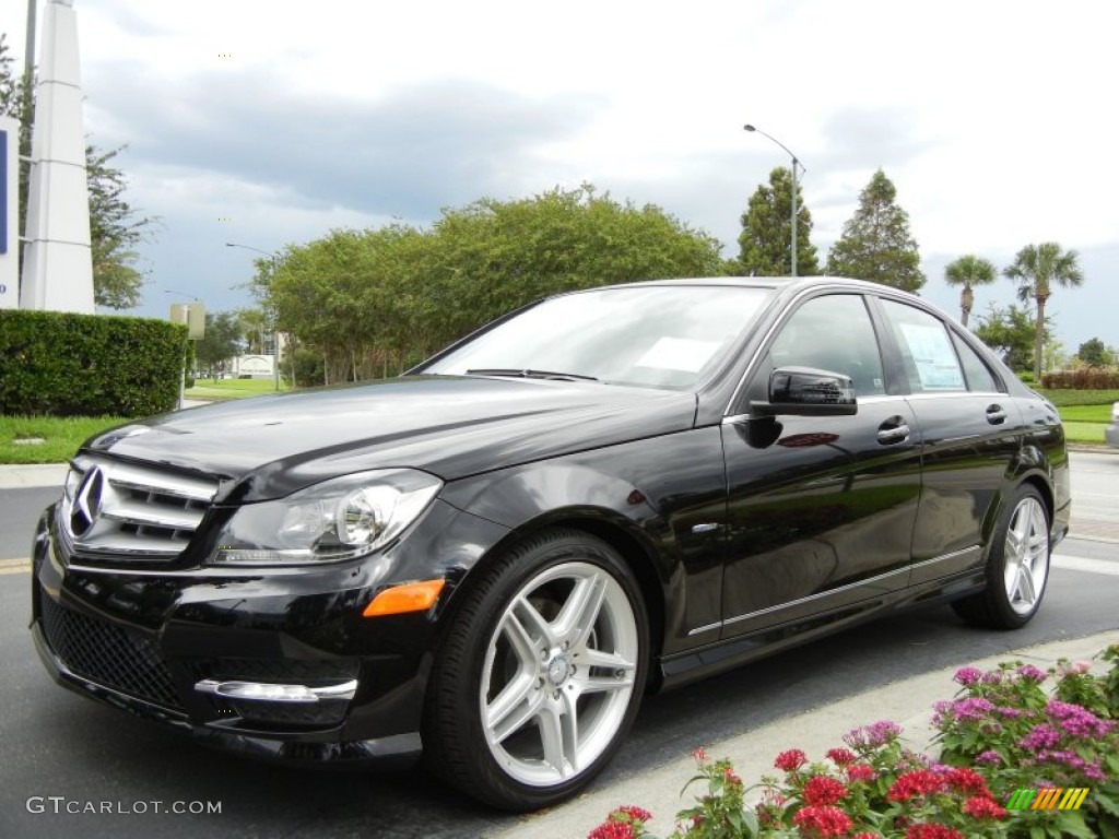 Black 2012 Mercedes-Benz C 250 Sport Exterior Photo #69018142
