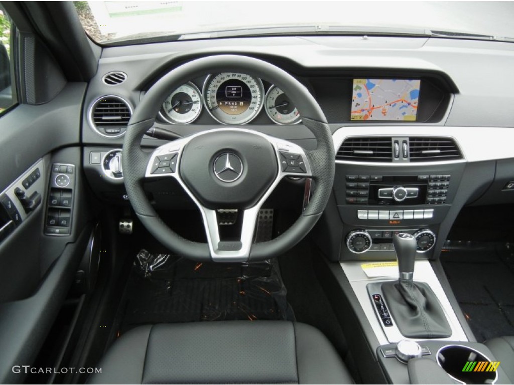2012 Mercedes-Benz C 250 Sport Black Dashboard Photo #69018196