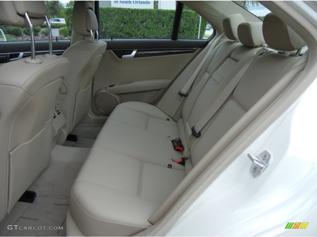 Almond Beige Interior 2012 Mercedes-Benz C 250 Sport Photo #69018415