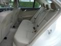 2012 Mercedes-Benz C Almond Beige Interior Rear Seat Photo