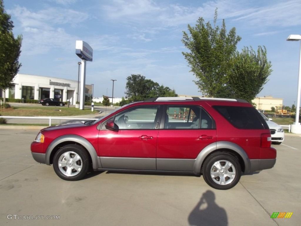 2007 Freestyle SEL - Red Fire Metallic / Shale Grey photo #5