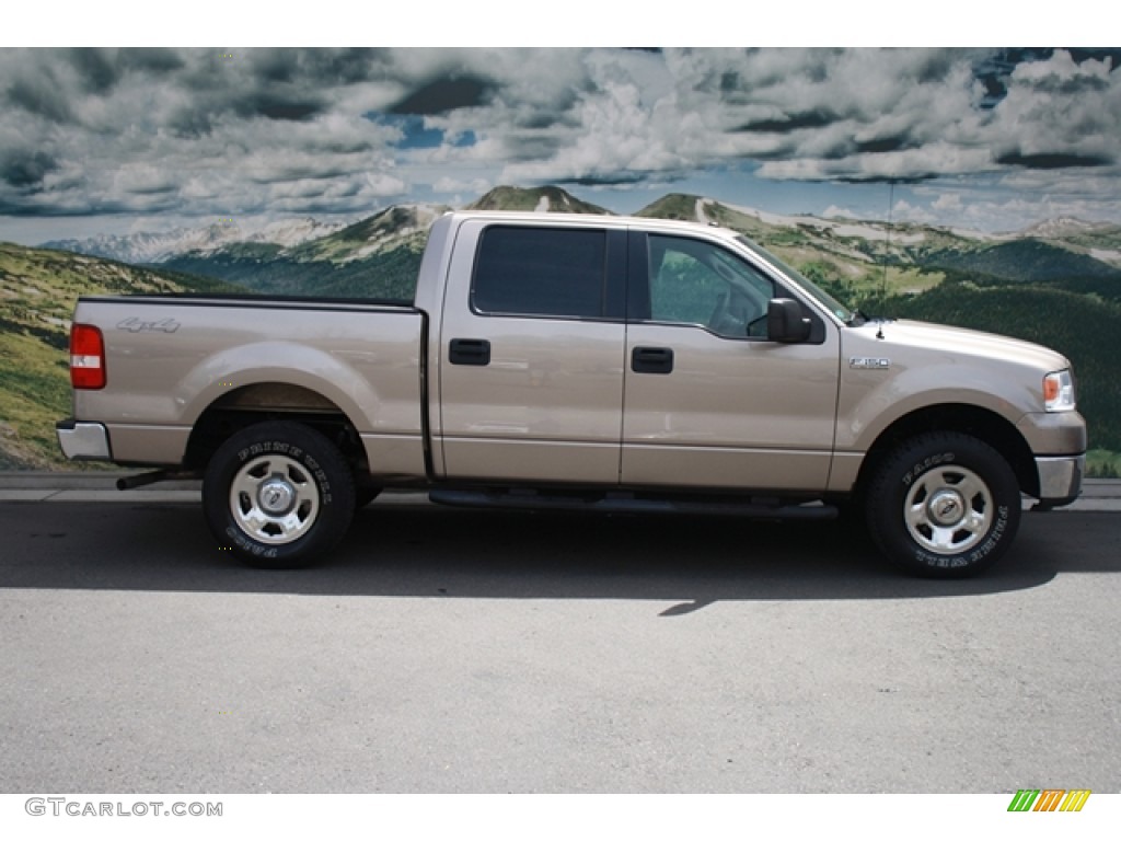 2006 F150 XLT SuperCrew 4x4 - Arizona Beige Metallic / Tan photo #2