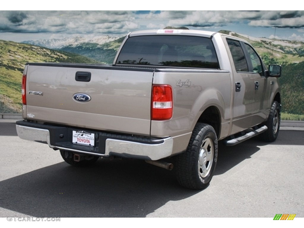 2006 F150 XLT SuperCrew 4x4 - Arizona Beige Metallic / Tan photo #3