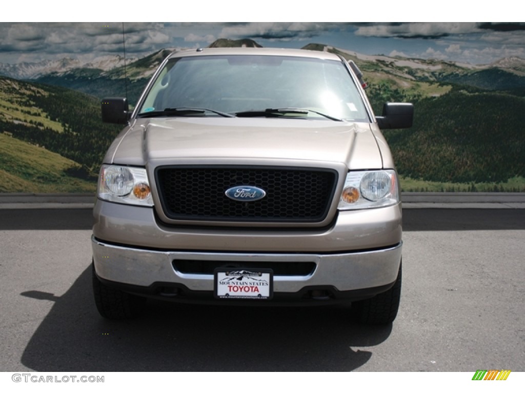 2006 F150 XLT SuperCrew 4x4 - Arizona Beige Metallic / Tan photo #7