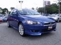 2010 Octane Blue Metallic Mitsubishi Lancer GTS  photo #9