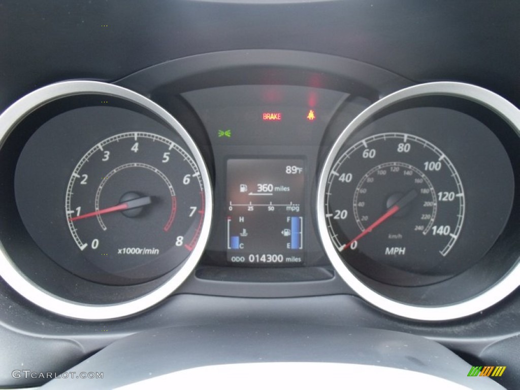 2010 Mitsubishi Lancer GTS Gauges Photo #69020140
