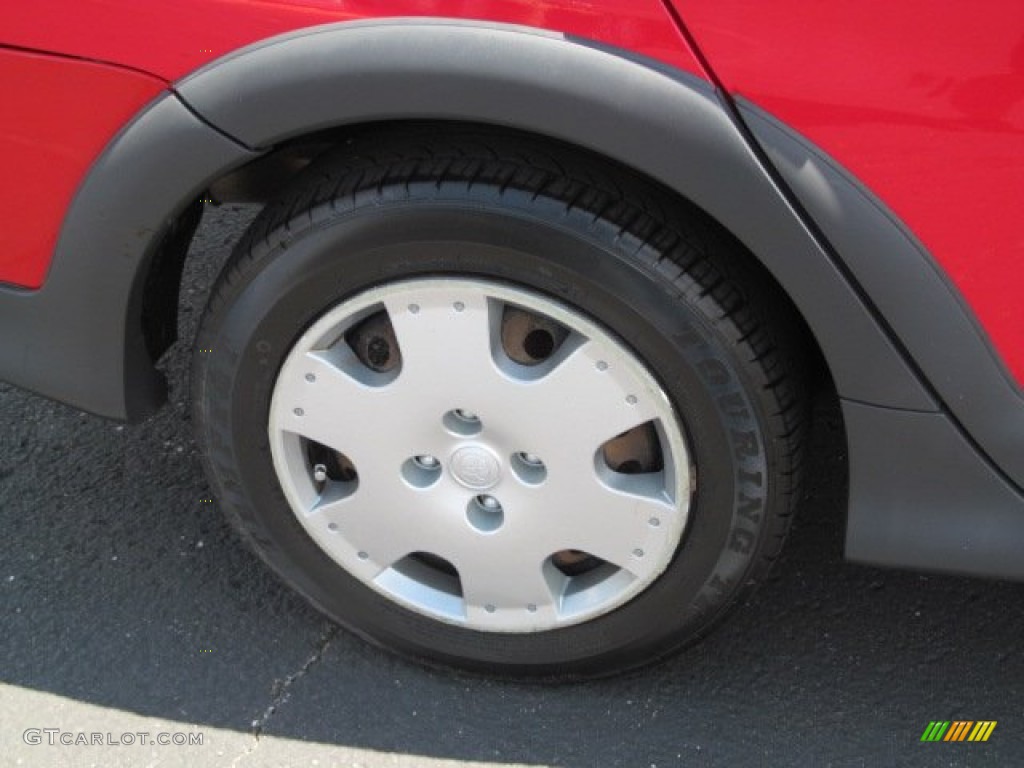 2000 ECHO Sedan - Absolutely Red / Warm Gray photo #3