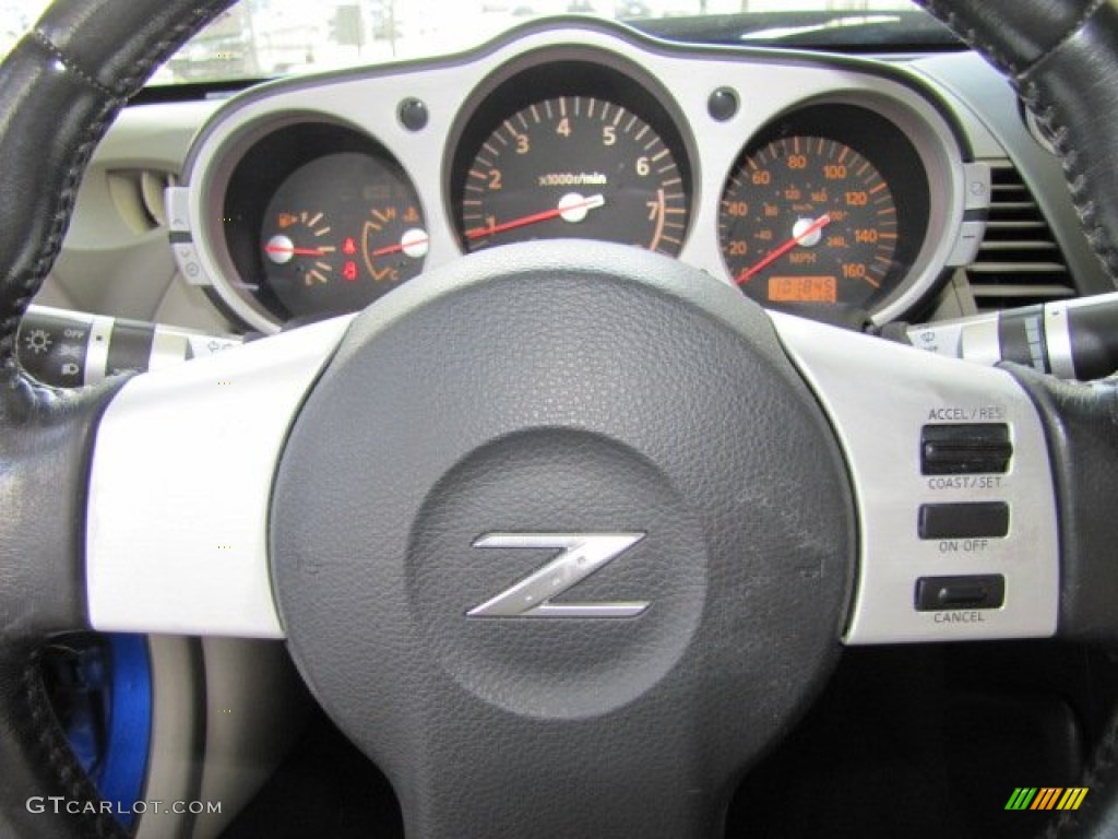2004 350Z Touring Roadster - Daytona Blue Metallic / Frost photo #14
