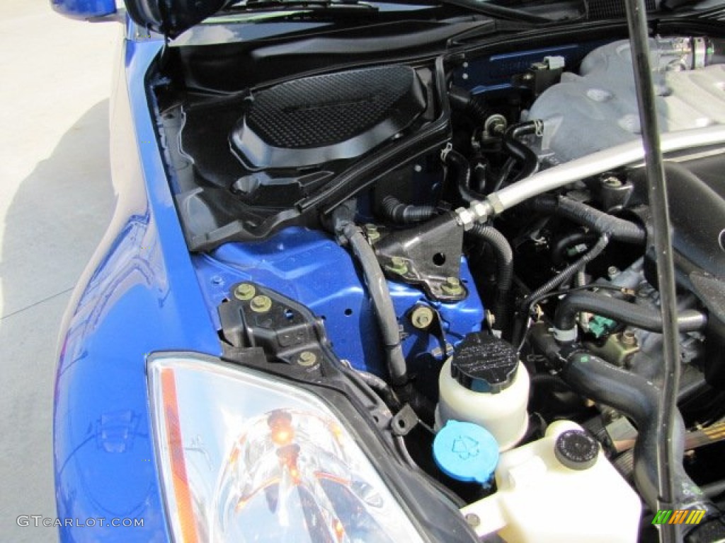 2004 350Z Touring Roadster - Daytona Blue Metallic / Frost photo #34