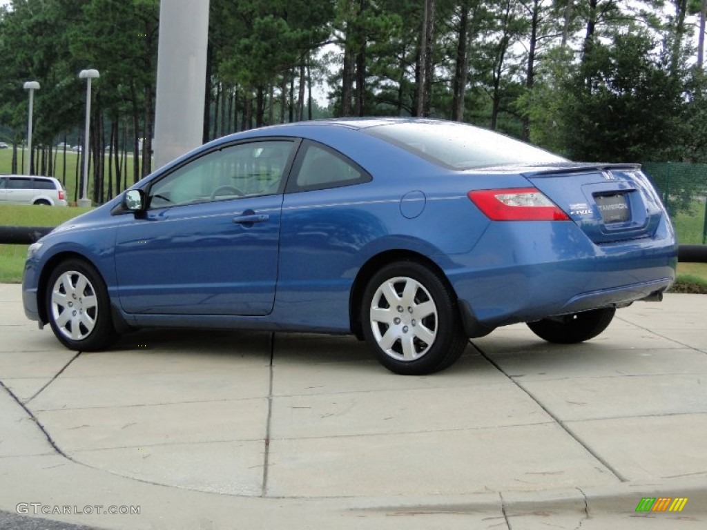 2010 Civic LX Coupe - Atomic Blue Metallic / Gray photo #5