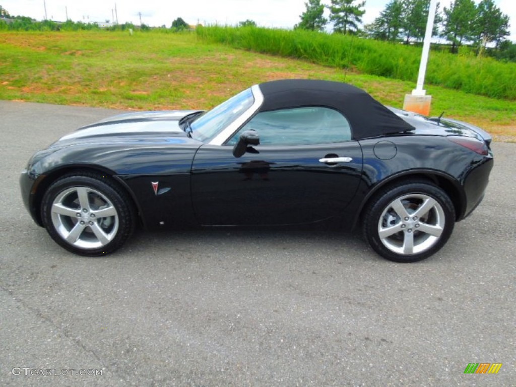 2007 Solstice GXP Roadster - Mysterious Black / Ebony photo #4