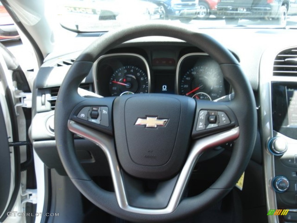 2013 Chevrolet Malibu ECO Jet Black Steering Wheel Photo #69030392