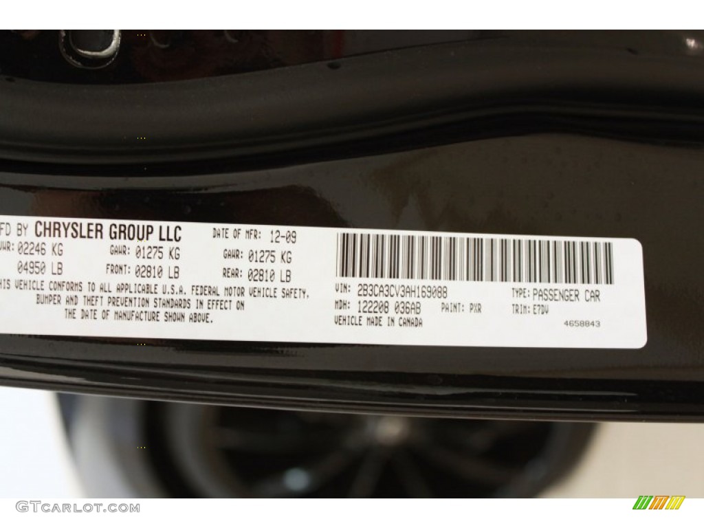 2010 Charger SXT - Brilliant Black Crystal Pearl / Dark Slate Gray photo #26