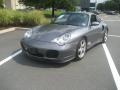 2002 Seal Grey Metallic Porsche 911 Turbo Coupe  photo #2