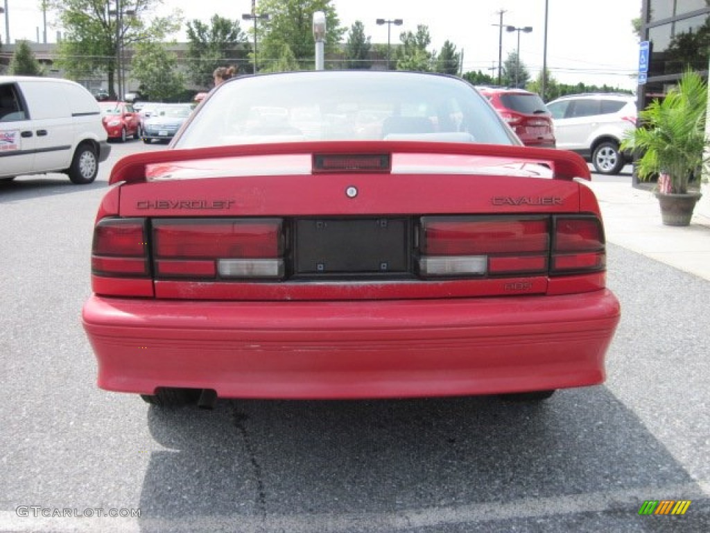 1993 Cavalier Z24 Coupe - Bright Red / Black photo #4