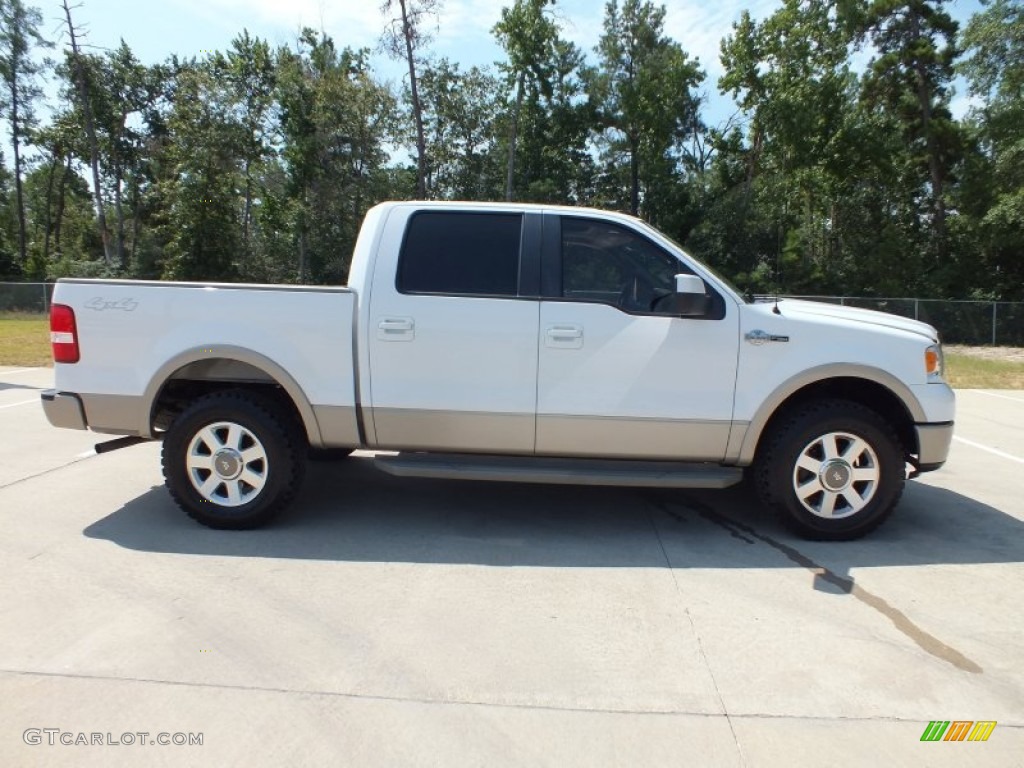 2007 F150 King Ranch SuperCrew 4x4 - Oxford White / Castano Brown Leather photo #2