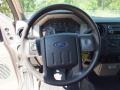 2010 Ford F350 Super Duty Medium Stone Interior Steering Wheel Photo