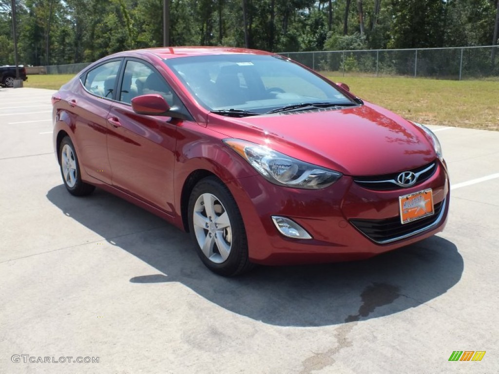 2013 Elantra GLS - Red Allure / Beige photo #1