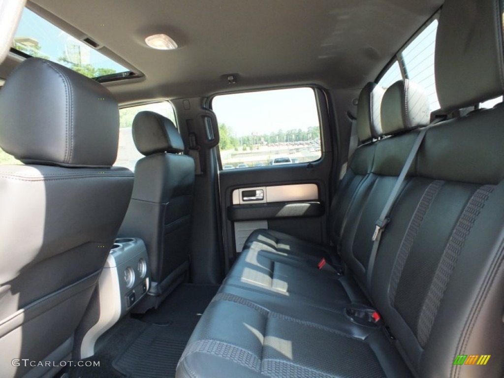 2012 Ford F150 SVT Raptor SuperCrew 4x4 Rear Seat Photo #69034778