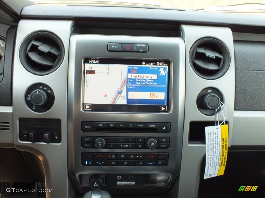 2012 Ford F150 SVT Raptor SuperCrew 4x4 Controls Photo #69034961