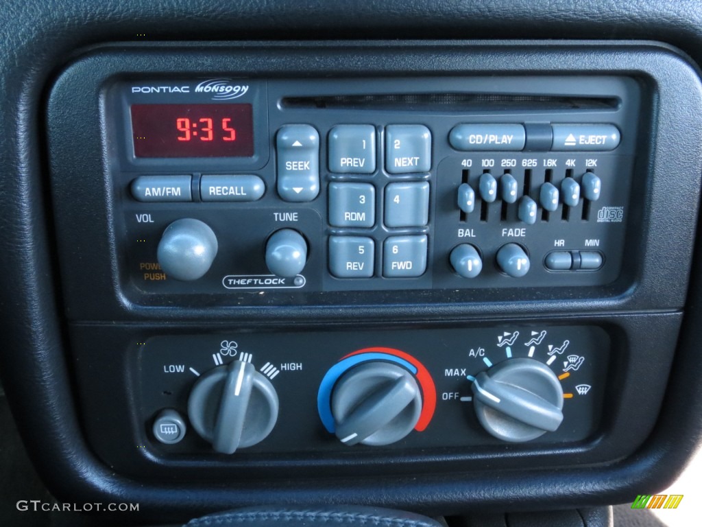 2002 Pontiac Firebird Convertible Controls Photos