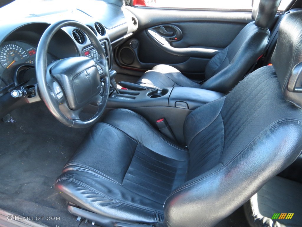 Ebony Black Interior 2002 Pontiac Firebird Convertible Photo #69035138