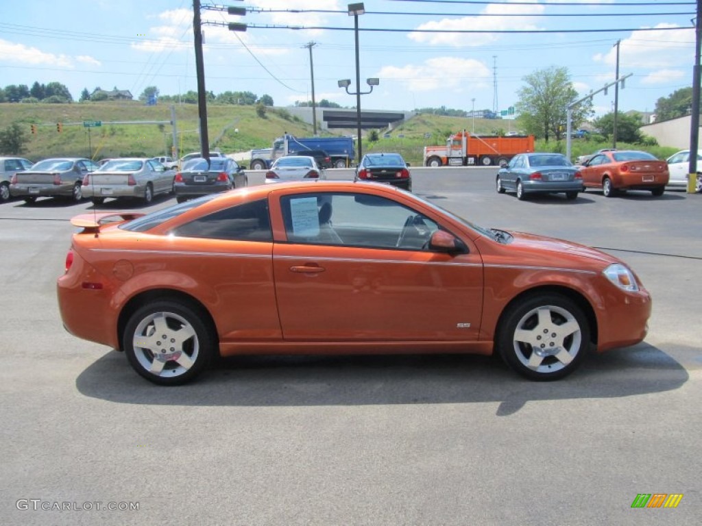 2007 Cobalt SS Coupe - Sunburst Orange Metallic / Ebony photo #5
