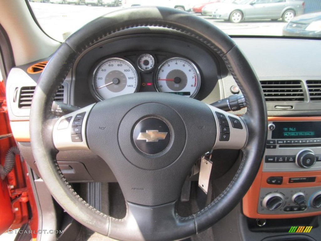 2007 Chevrolet Cobalt SS Coupe Ebony Steering Wheel Photo #69037649