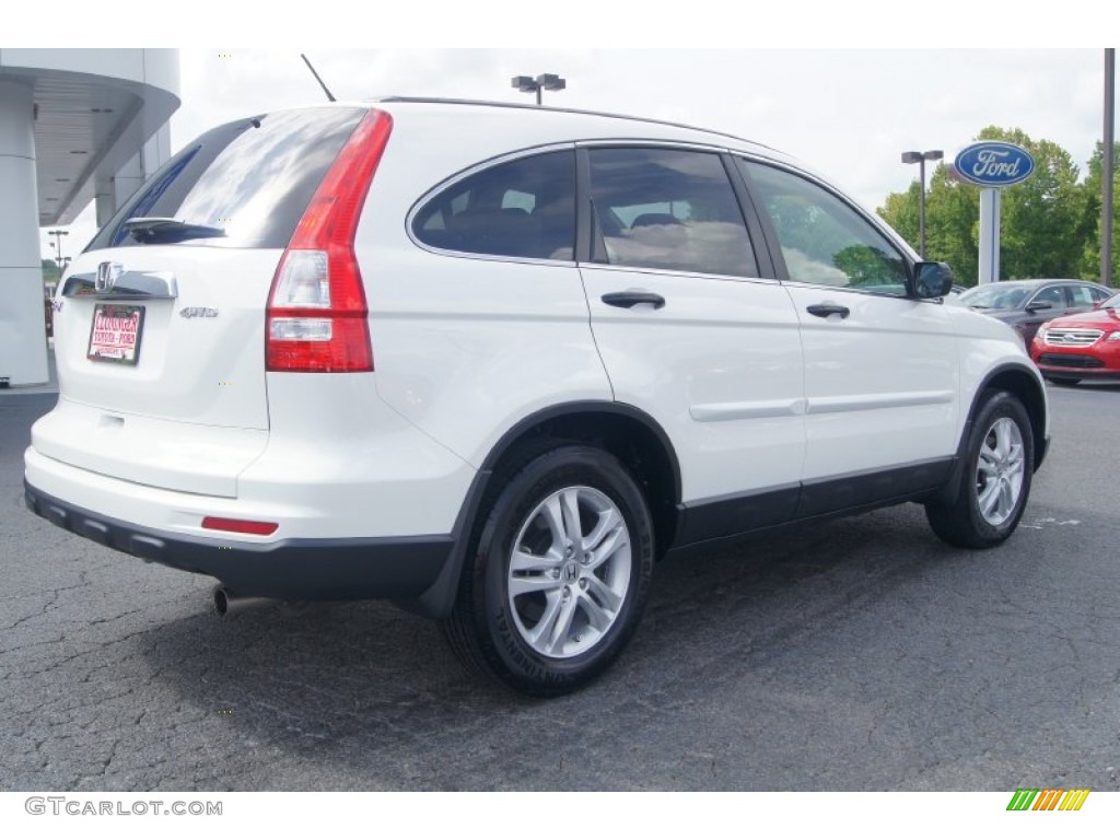 2011 CR-V EX 4WD - Taffeta White / Black photo #3