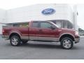 2006 Dark Toreador Red Metallic Ford F150 Lariat SuperCab 4x4  photo #2