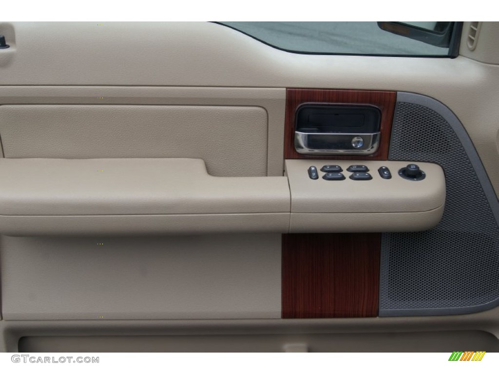 2006 F150 Lariat SuperCab 4x4 - Dark Toreador Red Metallic / Tan photo #8