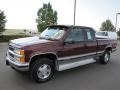 1998 Dark Carmine Red Metallic Chevrolet C/K K1500 Silverado Extended Cab 4x4  photo #3