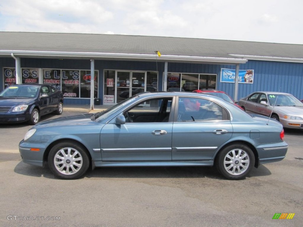 2005 Sonata GLS V6 - Ardor Blue / Black photo #2