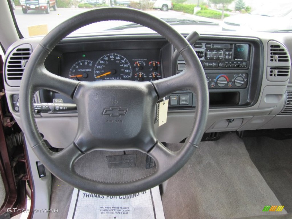 1998 Chevrolet C/K K1500 Silverado Extended Cab 4x4 Gray Steering Wheel Photo #69038552
