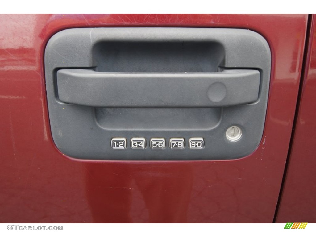 2006 F150 Lariat SuperCab 4x4 - Dark Toreador Red Metallic / Tan photo #34