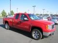 2009 Fire Red GMC Sierra 1500 SLE Extended Cab 4x4  photo #1