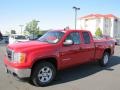 2009 Fire Red GMC Sierra 1500 SLE Extended Cab 4x4  photo #3