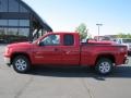 2009 Fire Red GMC Sierra 1500 SLE Extended Cab 4x4  photo #4