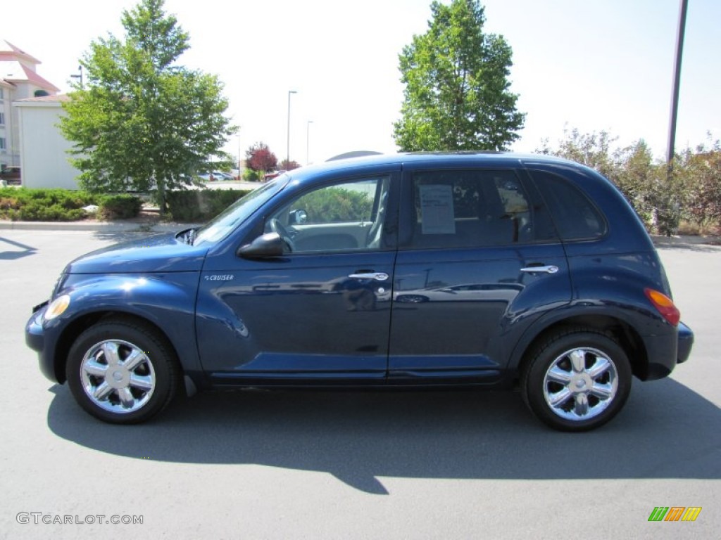 2003 PT Cruiser Limited - Patriot Blue Pearl / Taupe/Pearl Beige photo #4