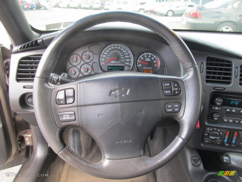 2003 Chevrolet Monte Carlo SS Ebony Black Steering Wheel Photo #69039458
