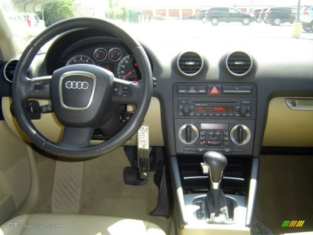 2007 Audi A3 2.0T Beige Dashboard Photo #69039932