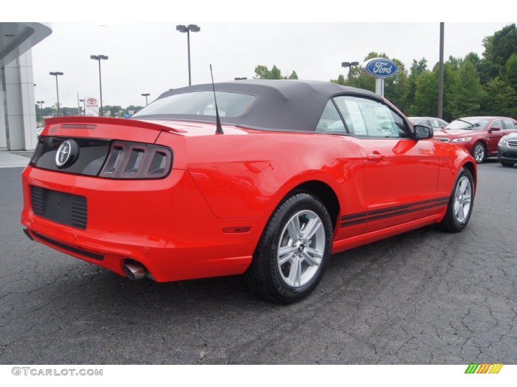 2013 Mustang V6 Convertible - Race Red / Charcoal Black photo #3