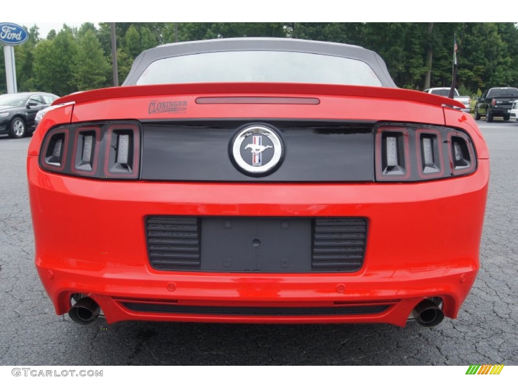 2013 Mustang V6 Convertible - Race Red / Charcoal Black photo #4