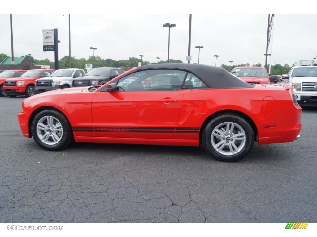 2013 Mustang V6 Convertible - Race Red / Charcoal Black photo #5