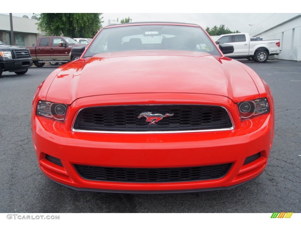 2013 Mustang V6 Convertible - Race Red / Charcoal Black photo #7