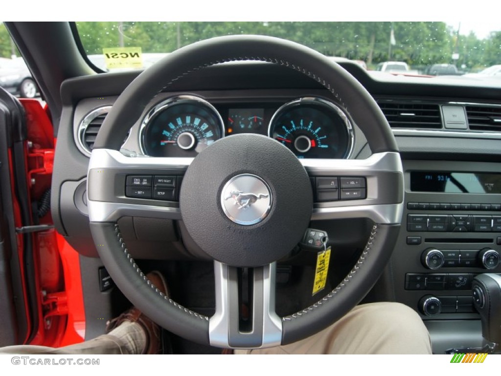 2013 Mustang V6 Convertible - Race Red / Charcoal Black photo #19